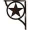 Ekena Millwork Austin Wrought Iron Bracket, (Triple center brace), Antiqued Bronze 2"W x 5 1/2"D x 8"H BKTM02X05X08TAUABZ - alternate 2